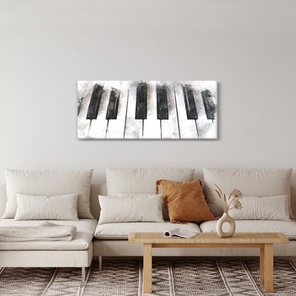 Slika - Klavir, akvarel (120x50 cm)