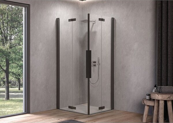 Kolpa San Tuš kabina Polaris Fold Q 90 B/1 (Š x V: 90 x 200 cm, Debljina stakla: 6 mm, Crna)
