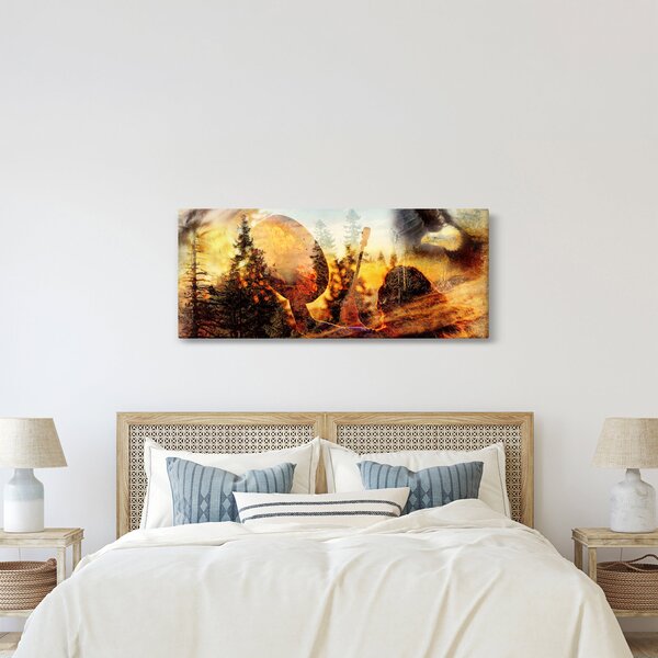Slika - Šamanski motiv (120x50 cm)