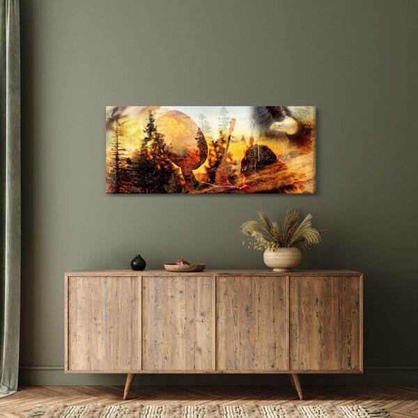 Slika - Šamanski motiv (120x50 cm)