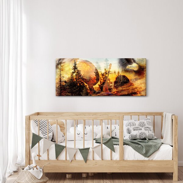 Slika - Šamanski motiv (120x50 cm)