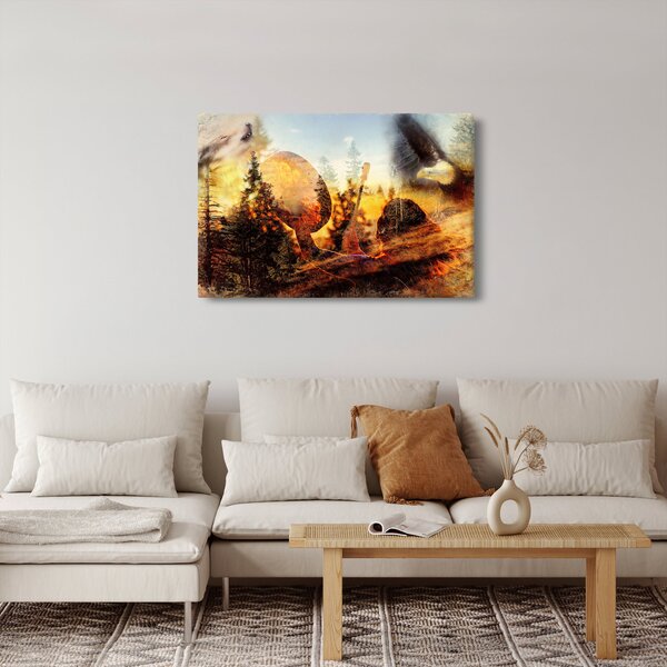 Slika - Šamanski motiv (90x60 cm)