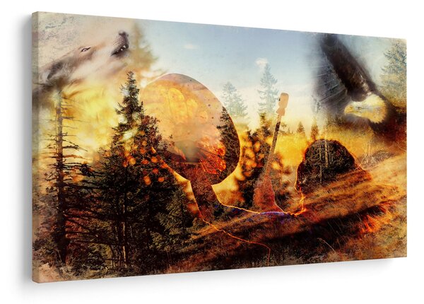 Slika - Šamanski motiv (90x60 cm)