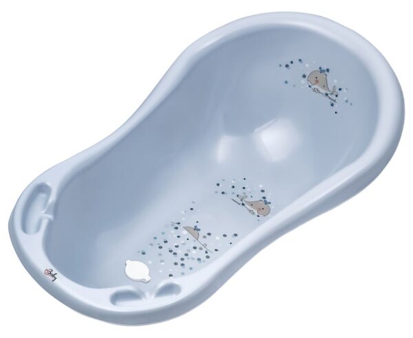 Kadica Whale 84 cm s čepom MINIMAL, Satin blue