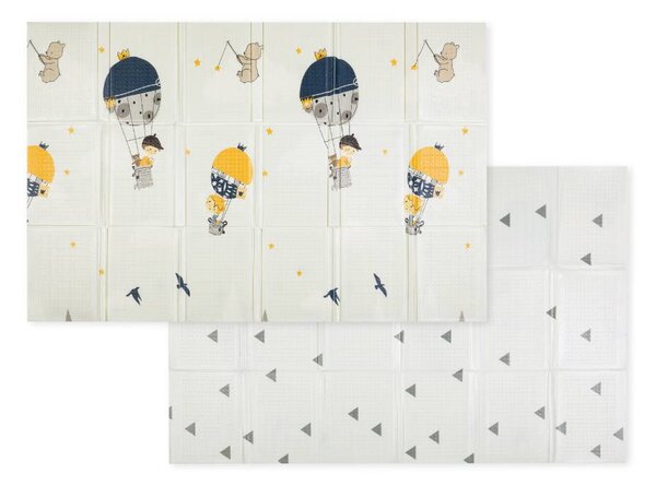PETITE&MARS Dvostrana podloga za igru Campy, Mountains&Triangles 130x200 cm