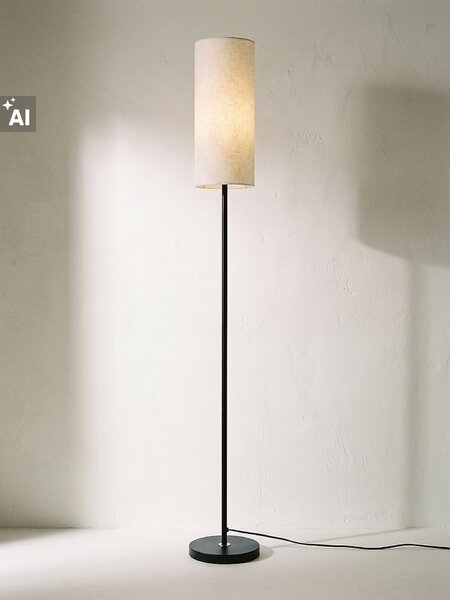 Sinsay - Podna lampa s tekstilnim sjenilom