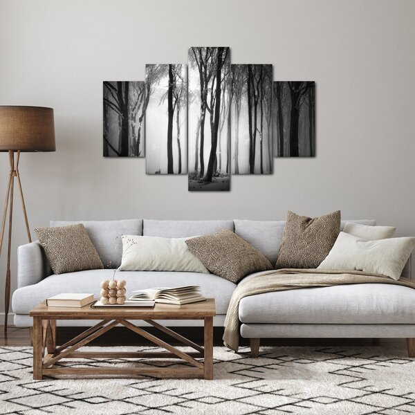 Slika - Vuk u mračnoj šumi (150x105 cm)