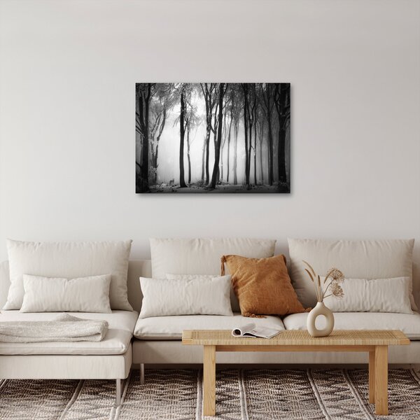 Slika - Vuk u mračnoj šumi (70x50 cm)