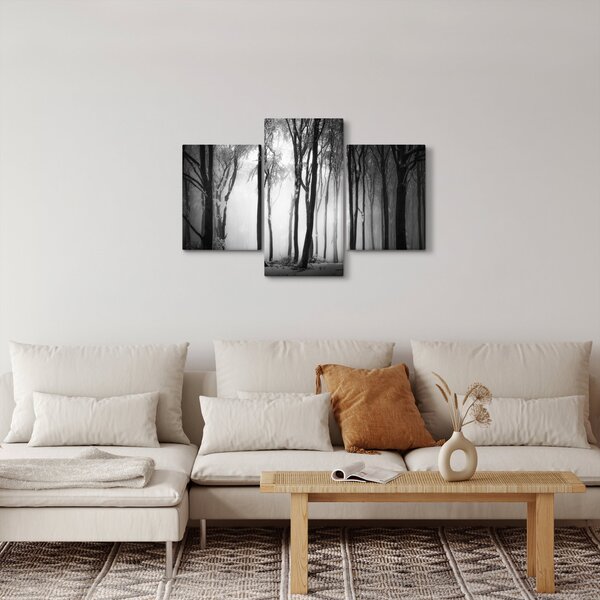 Slika - Vuk u mračnoj šumi (90x60 cm)