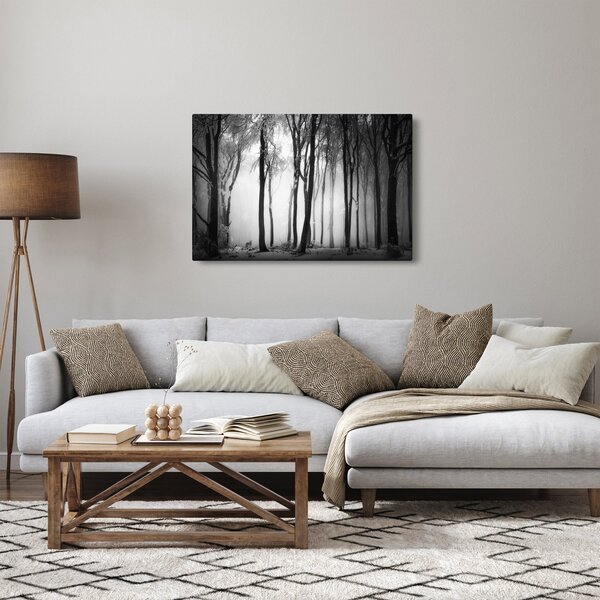 Slika - Vuk u mračnoj šumi (90x60 cm)