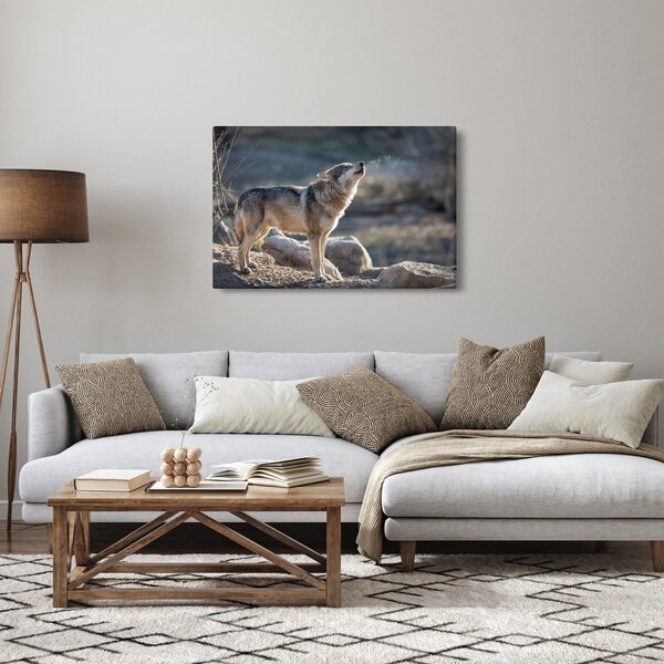 Slika - Vuk koji zavija (90x60 cm)