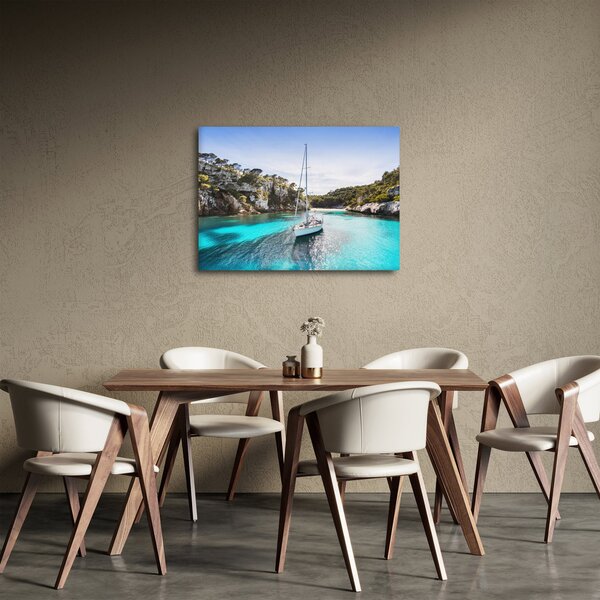 Slika - Plaža sa jedrilicom (70x50 cm)