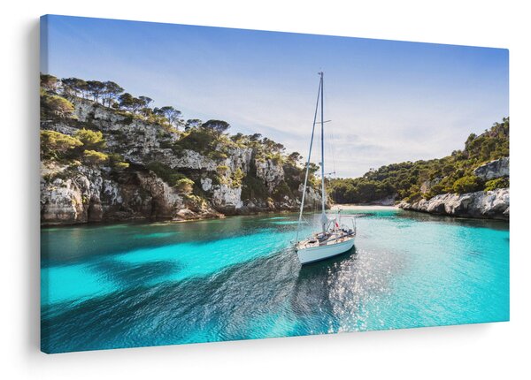Slika - Plaža sa jedrilicom (90x60 cm)