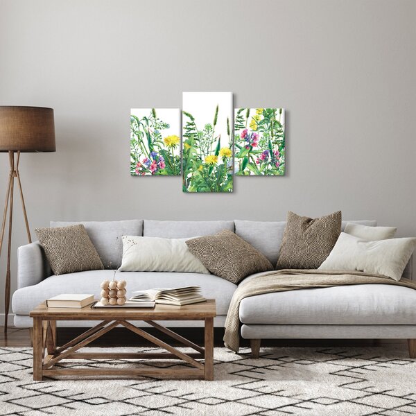 Slika - Slikano livadsko cvijeće (90x60 cm)