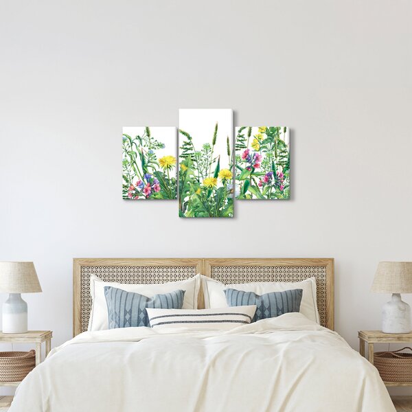 Slika - Slikano livadsko cvijeće (90x60 cm)