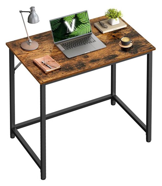 Radni stol URBAN u industrijskom stilu, 80x50x75 cm, smeđa/crna Vasagle