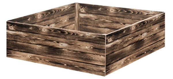 ATMOWOOD Drvena podignuta gredica 120 x 120 x 40 cm - pougljena
