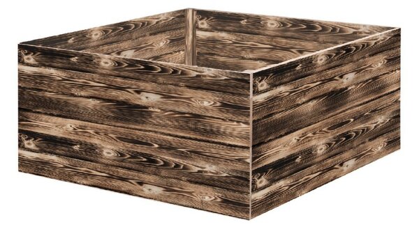 ATMOWOOD Drvena podignuta gredica 120 x 120 x 60 cm - pougljena