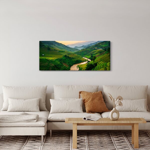 Slika - Rižine terase II. (120x50 cm)