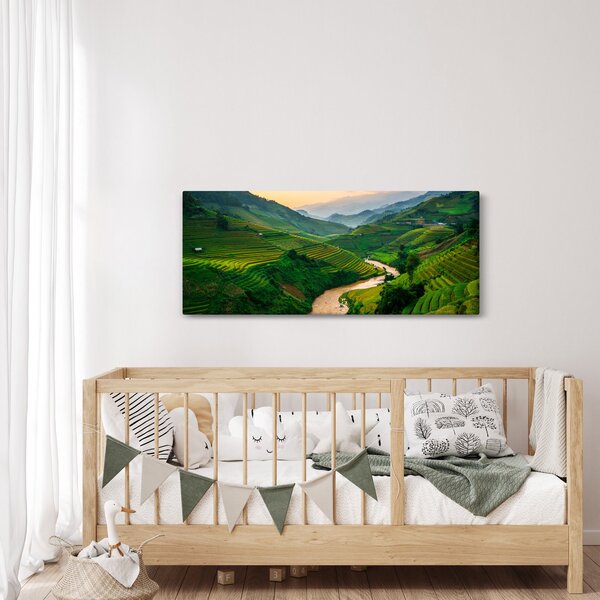 Slika - Rižine terase II. (120x50 cm)