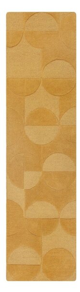 Oker žuta vunena staza 60x230 cm Gigi - Flair Rugs