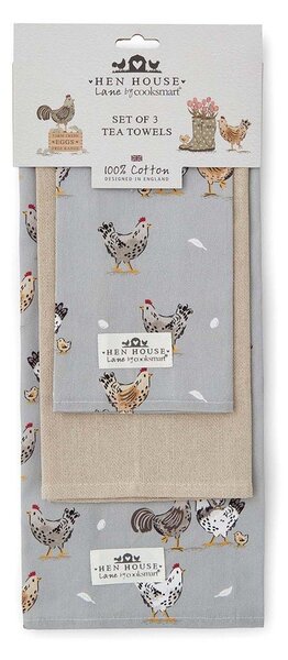 Pamučna kuhinjska krpa 3 kom 45x65 cm Hen House – Cooksmart ®