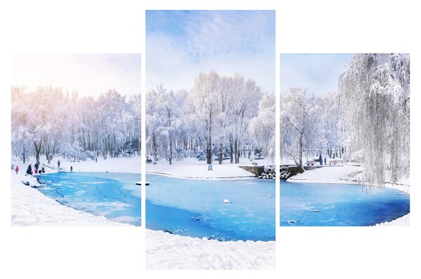 Slika - Ledeno jezero (90x60 cm)