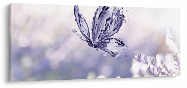 Slika - Leptir i lavanda (120x50 cm)