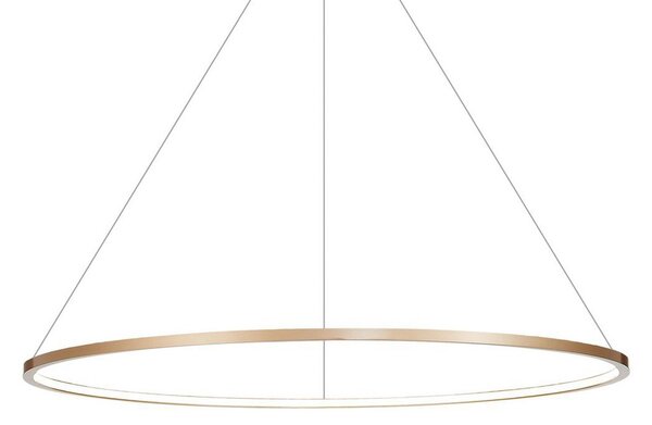 Milagro Lighting Saturno LED viseća svjetiljka, Ø 100 cm, zlatna, 1 žarulja, 4000 K, Zlato / mjed, Dnevni boravak/blagovaonica, Aluminij