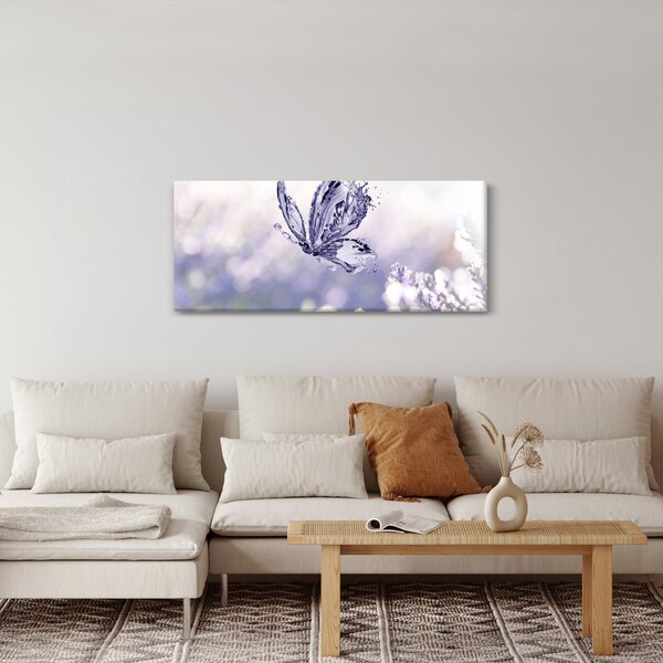 Slika - Leptir i lavanda (120x50 cm)