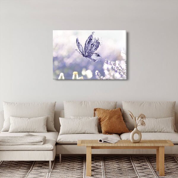 Slika - Leptir i lavanda (90x60 cm)