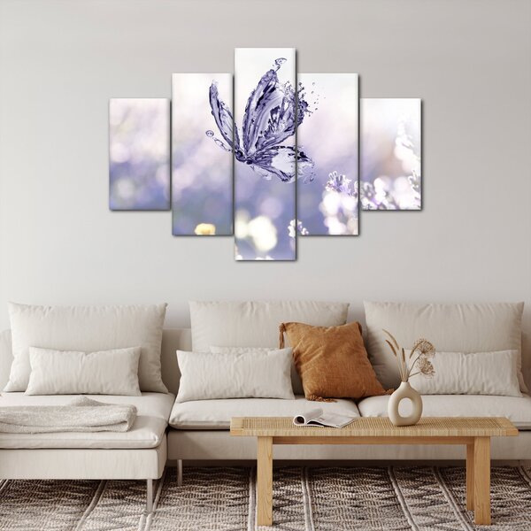 Slika - Leptir i lavanda (150x105 cm)