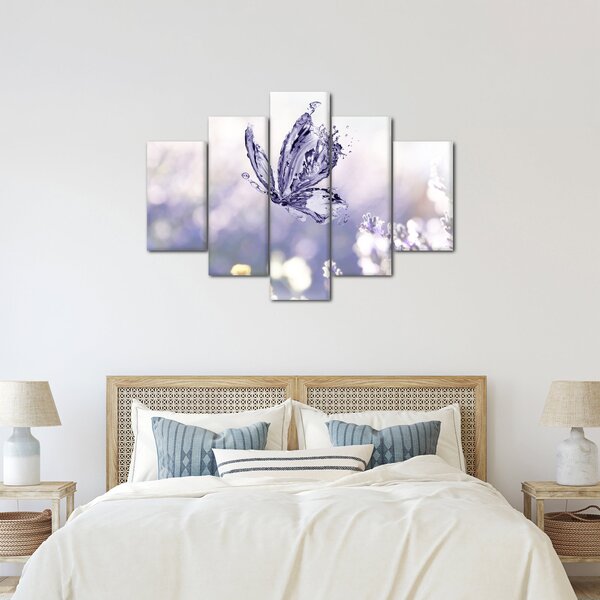 Slika - Leptir i lavanda (150x105 cm)
