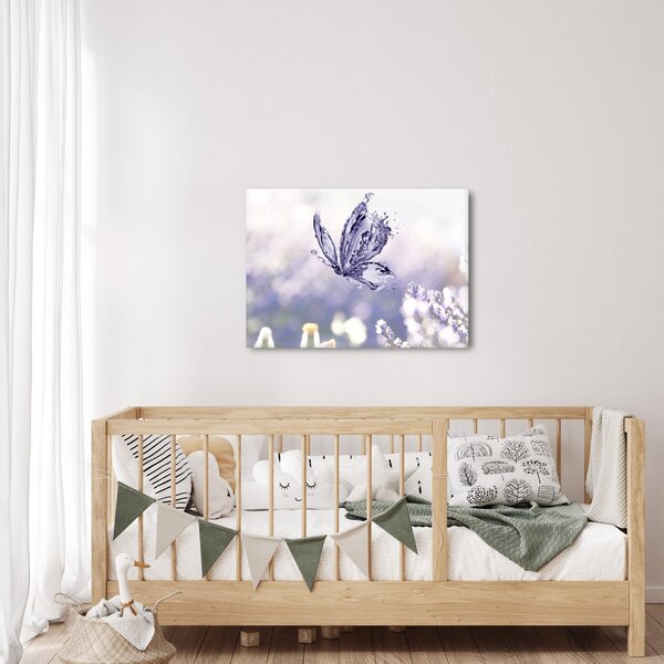 Slika - Leptir i lavanda (70x50 cm)