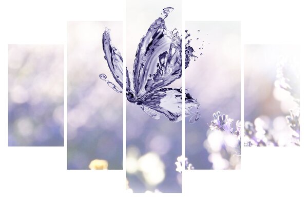 Slika - Leptir i lavanda (150x105 cm)