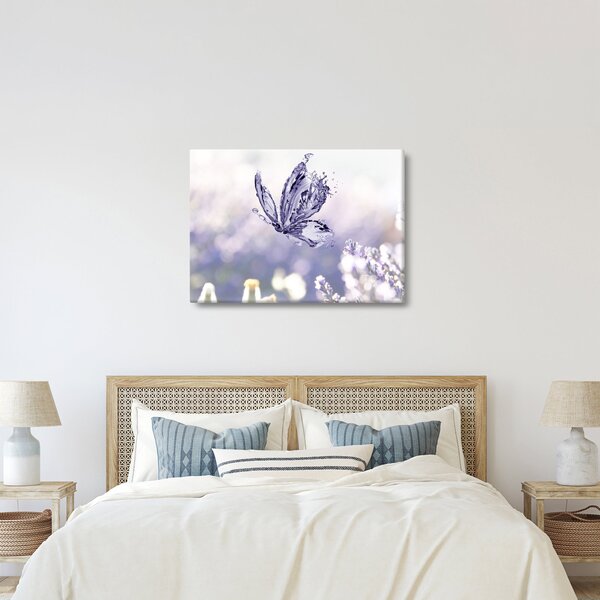 Slika - Leptir i lavanda (70x50 cm)