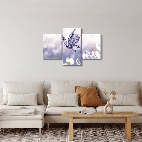 Slika - Leptir i lavanda (90x60 cm)