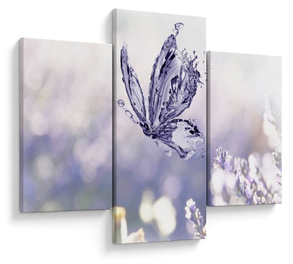 Slika - Leptir i lavanda (90x60 cm)