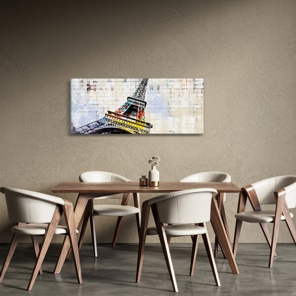 Slika - Digitalna umjetnost Eiffelovog tornja (120x50 cm)