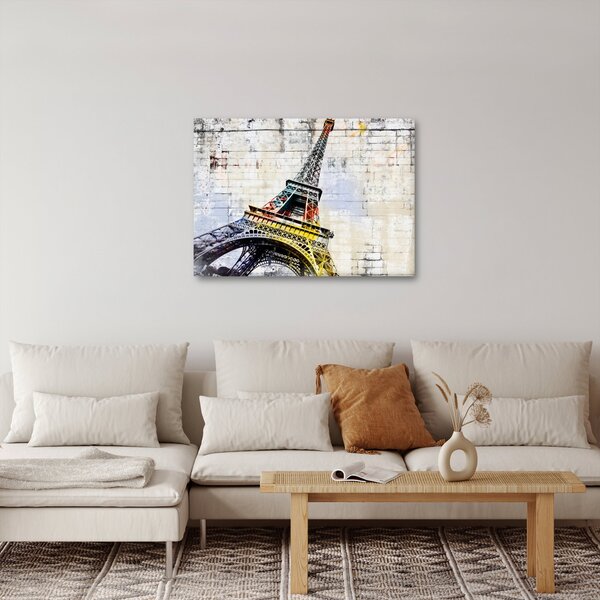 Slika - Digitalna umjetnost Eiffelovog tornja (70x50 cm)