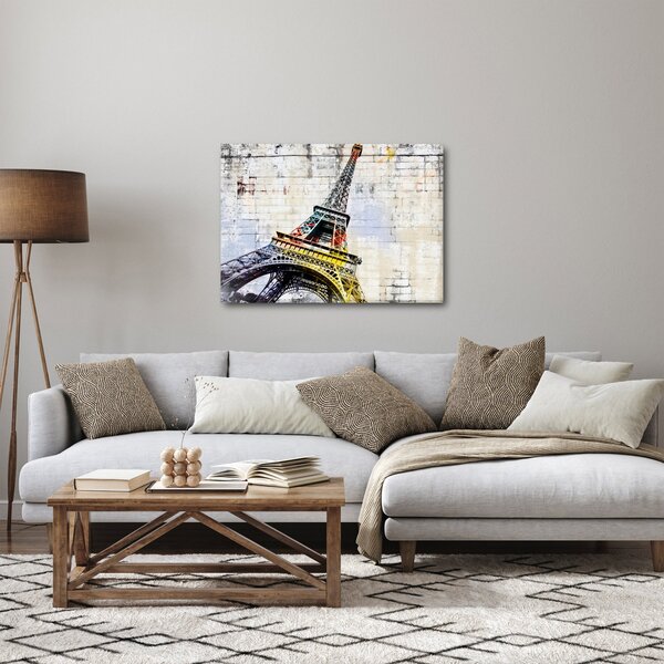 Slika - Digitalna umjetnost Eiffelovog tornja (70x50 cm)