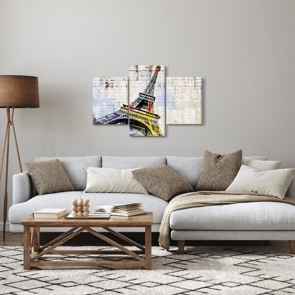 Slika - Digitalna umjetnost Eiffelovog tornja (90x60 cm)