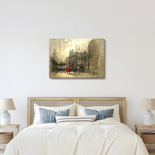 Slika - Skica grada (70x50 cm)