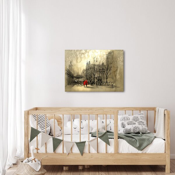 Slika - Skica grada (70x50 cm)