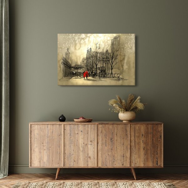 Slika - Skica grada (90x60 cm)
