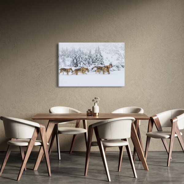 Slika - Vukovi u planinama (90x60 cm)
