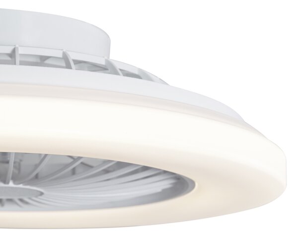 Stropni ventilator bijeli 48,5 cm uklj. LED prigušiva s daljinskim upravljačem - Clemo
