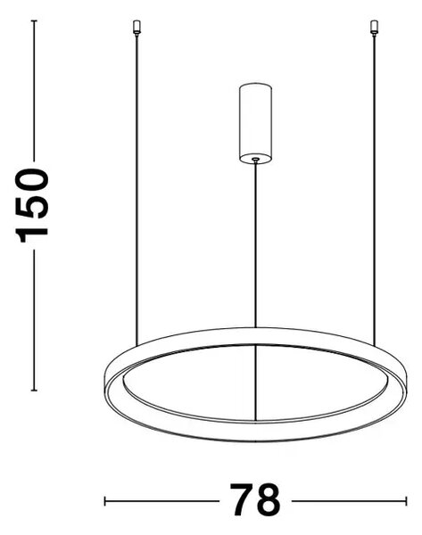 PERTINO VISILICA LED 61W/3000K/4235lm/DIMM/IP20/BIJELA NL9853685
