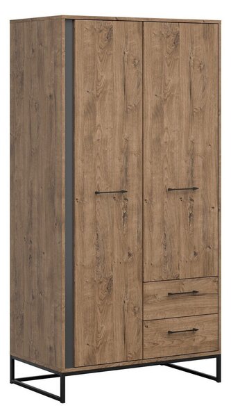 Ormar Boston CH106Ribbeck hrast, Grafit, 198x100x58cm, Porte guardarobaVrata ormari: Klasična vrata
