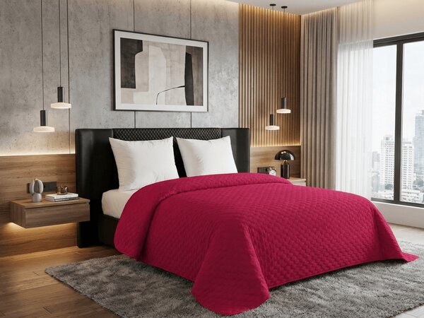 Baršunasti prekrivač za krevet ASTRALIA, tamno ružičasti Dimenzije: 170 x 210 cm